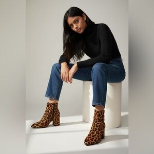 Aldo’s Women’s Leopard Print Ankle Boots. Size 7.5